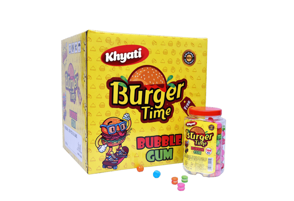 Burger Time Bubble Gum